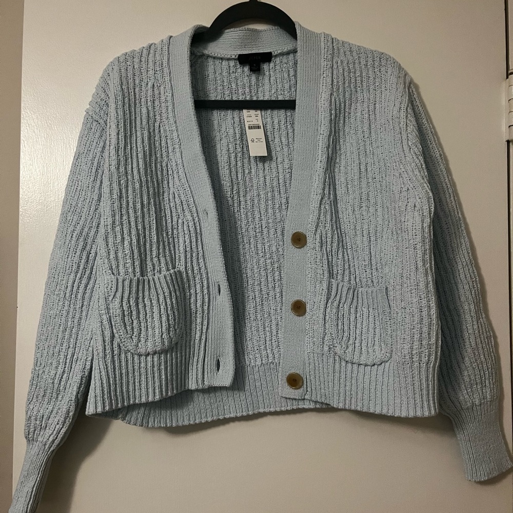 Light blue J.Crew cardigan